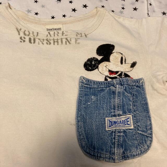 DENIM DUNGAREE(デニムダンガリー)のDENIM DUNGAREE Mickey Tシャツ キッズ/ベビー/マタニティのキッズ服女の子用(90cm~)(Tシャツ/カットソー)の商品写真