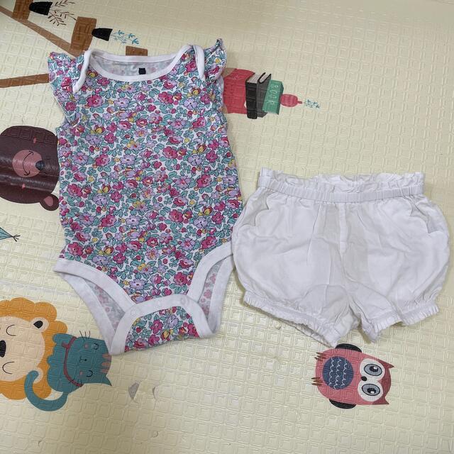 babyGAP(ベビーギャップ)の GAP ロンパース とパンツセット キッズ/ベビー/マタニティのベビー服(~85cm)(ロンパース)の商品写真
