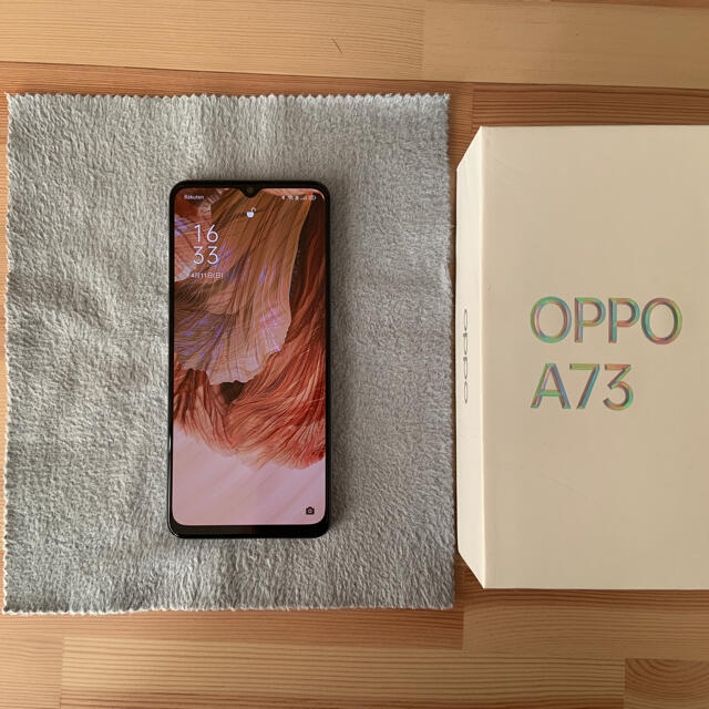 スマートフォン/携帯電話oppo A73 ネービーブルー　日本正規品