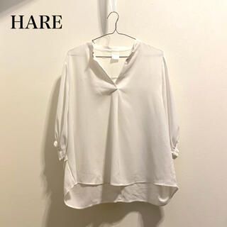 ハレ(HARE)の【HARE】ブラウス 7分袖 ホワイト(シャツ/ブラウス(長袖/七分))