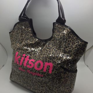 キットソン(KITSON)の良品 キットソン トートバッグ ヒョウ柄 & スパンコール(トートバッグ)