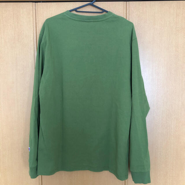 Champion(チャンピオン)のごん様専用　美品！champion ロンT C8-L404 カーキ　Lサイズ メンズのトップス(Tシャツ/カットソー(七分/長袖))の商品写真