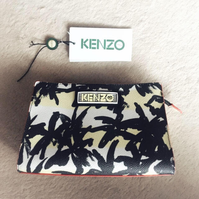 プリントKENZO ポーチ クラッチバッグ ケンゾー