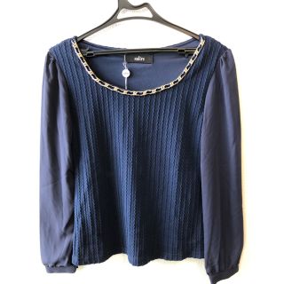 サリア(salire)の【値下げしました！】新品 salire ブラース生地 長袖 トップス(カットソー(長袖/七分))