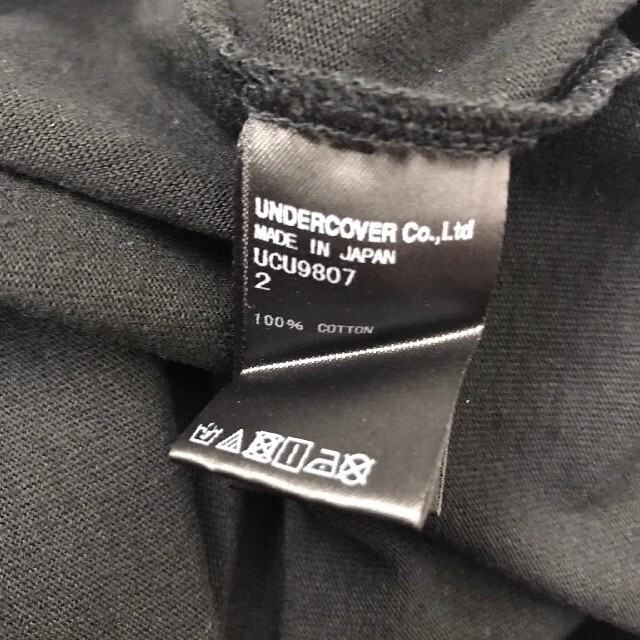 UNDERCOVER(アンダーカバー)の美品 アンダーカバー 半袖Tシャツ ブラック サイズ2 メンズのトップス(Tシャツ/カットソー(半袖/袖なし))の商品写真