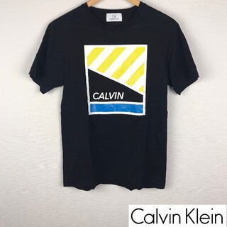 カルバンクライン(Calvin Klein)の美品 カルバンクライン 半袖Tシャツ ブラック サイズM(Tシャツ/カットソー(半袖/袖なし))
