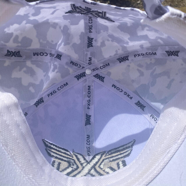 MARK&LONA(マークアンドロナ)のジェシカ様専用　ゴルフキャップ　PXG ホワイト メンズの帽子(キャップ)の商品写真