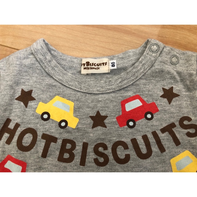 HOT BISCUITS(ホットビスケッツ)の【ぴっぴ様専用】ミキハウス　80サイズ　Tシャツ キッズ/ベビー/マタニティのベビー服(~85cm)(Ｔシャツ)の商品写真