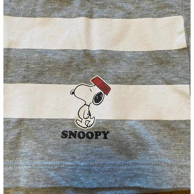 UNIQLO(ユニクロ)の【ＵT】ボーダーカットソー Tシャツ(スヌーピー) レディースのトップス(Tシャツ(半袖/袖なし))の商品写真