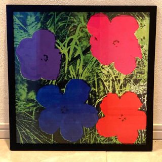 アンディウォーホル(Andy Warhol)のANDY WARHOL アンディ・ウォーホル Flower 額入りアートポスター(絵画/タペストリー)