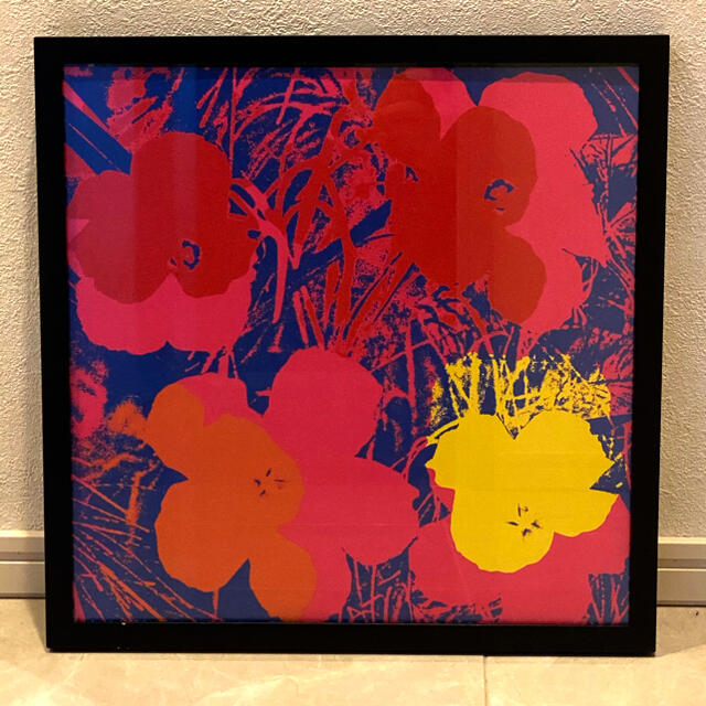 Andy Warhol(アンディウォーホル)のANDY WARHOL アンディ・ウォーホル Flower 額入りアートポスター エンタメ/ホビーの美術品/アンティーク(絵画/タペストリー)の商品写真