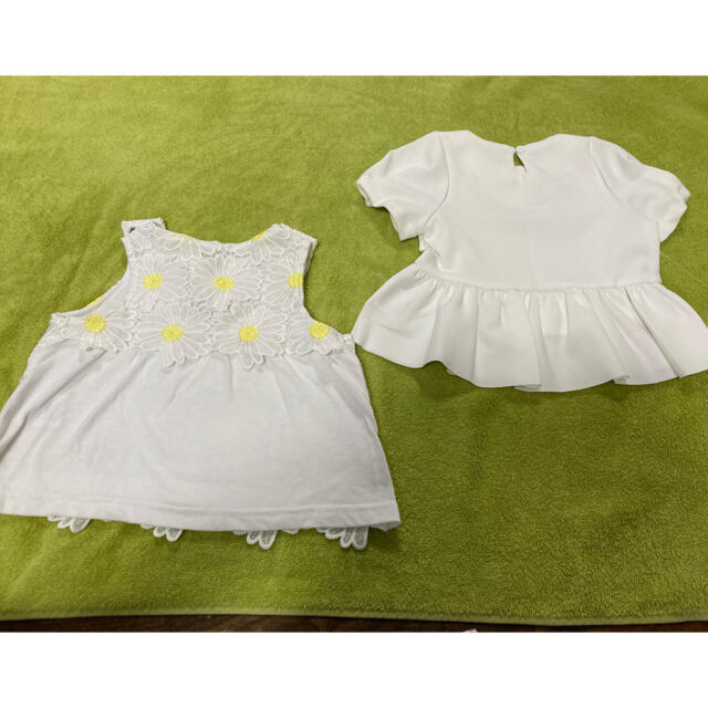 petit main(プティマイン)の90センチ女児　トップス2枚組　プティマイン キッズ/ベビー/マタニティのキッズ服女の子用(90cm~)(Tシャツ/カットソー)の商品写真