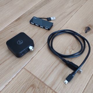 オーディオテクニカ(audio-technica)のオーディオテクニカ AT-HA40USB バッファロー BSH4U11(アンプ)