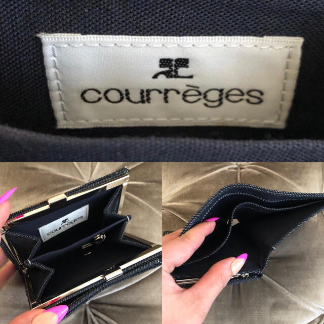 Courreges(クレージュ)の未使用品‼️クレージュ ❤︎ ヴィンテージ デニム 折り財布 レディースのファッション小物(財布)の商品写真
