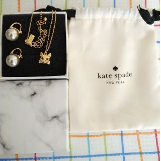 ケイトスペードニューヨーク(kate spade new york)のKATE SPADE 18SS パヴェ　ネックレス　ピアス(ネックレス)