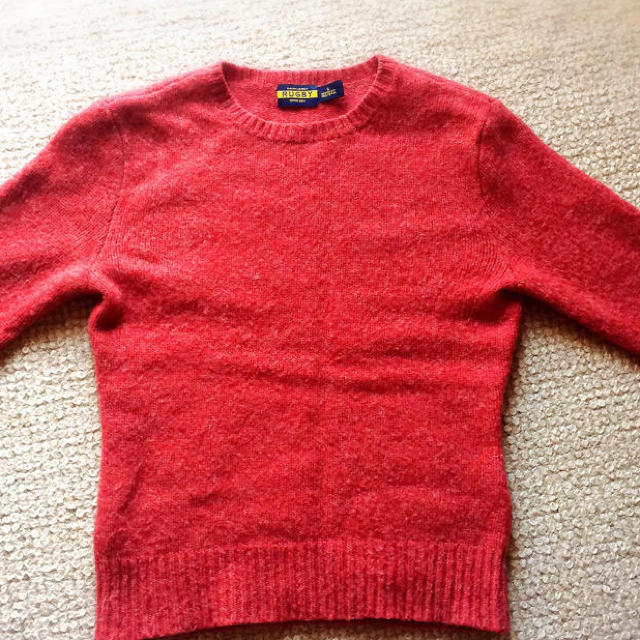 Ralph Lauren(ラルフローレン)のRUGBY赤セーター レディースのトップス(ニット/セーター)の商品写真