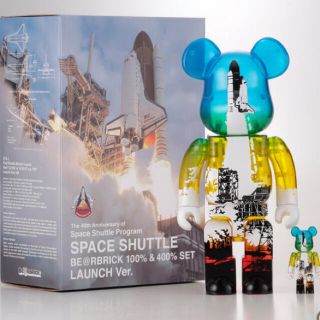 メディコムトイ(MEDICOM TOY)のBE@RBRICK SPACE SHUTTLE 100% 400%(フィギュア)