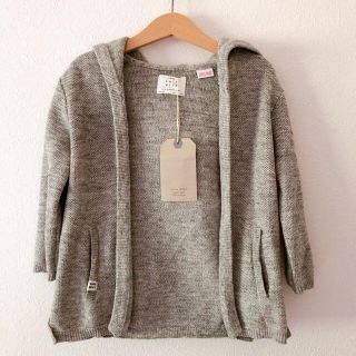 ザラキッズ(ZARA KIDS)の【タグ付き未使用】ZARA baby ニットパーカー 98cm(カーディガン)