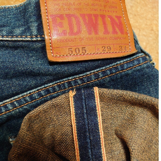 EDWIN 505 W32L34 赤耳 2本セット
