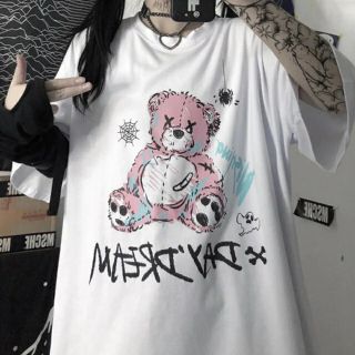 ゴシック　くま　Tシャツ(Tシャツ(半袖/袖なし))