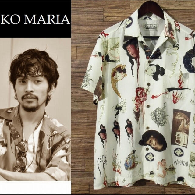 WACKO MARIA お化け アロハシャツ レーヨンシャツ 確実正規品 L | www