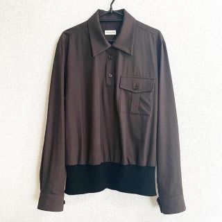 ドリスヴァンノッテン(DRIES VAN NOTEN)のdries van noten 18aw プルオーバー オープンカラーシャツ(シャツ)