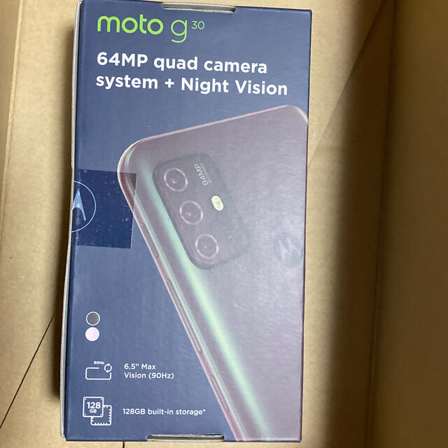 新品未開封　moto g30スマートフォン/携帯電話