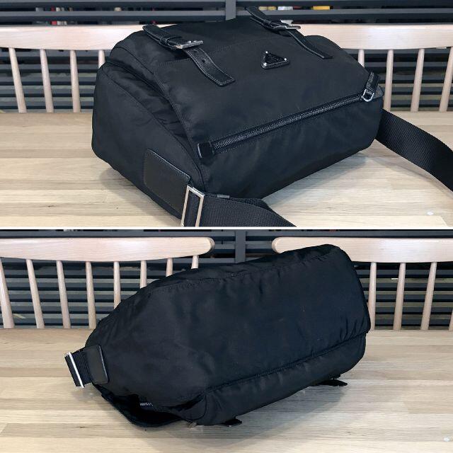 PRADA(プラダ)の新品同様 プラダ メッセンジャーバッグ ショルダーバッグ ナイロン 黒 メンズのバッグ(メッセンジャーバッグ)の商品写真
