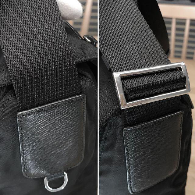PRADA(プラダ)の新品同様 プラダ メッセンジャーバッグ ショルダーバッグ ナイロン 黒 メンズのバッグ(メッセンジャーバッグ)の商品写真