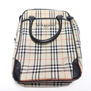 バーバリー(BURBERRY)のBurberry　ゴルフシューズバッグ　レディース　チェックベージュ(バッグ)