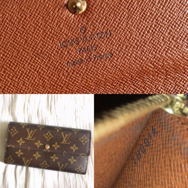 LOUIS VUITTON(ルイヴィトン)の【美品】ルイヴィトン　長財布 レディースのファッション小物(財布)の商品写真