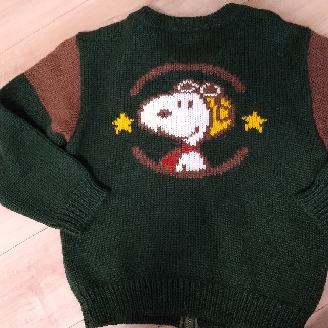 familiar(ファミリア)のファミリア  SNOOPY  前ファスナーセーター キッズ/ベビー/マタニティのキッズ服男の子用(90cm~)(ニット)の商品写真