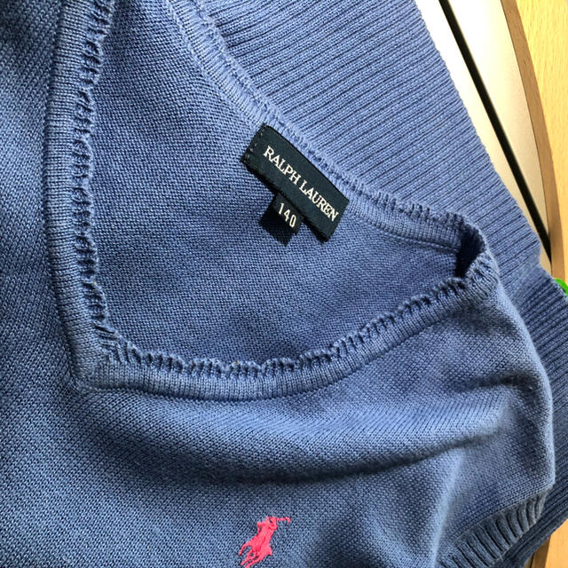 Ralph Lauren(ラルフローレン)のラルフローレン ベスト 140 キッズ/ベビー/マタニティのキッズ服女の子用(90cm~)(ニット)の商品写真