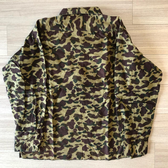 A BATHING APE(アベイシングエイプ)のA BATHING APE サル迷彩柄ハーフジップネルシャツ L エイプ メンズのトップス(シャツ)の商品写真