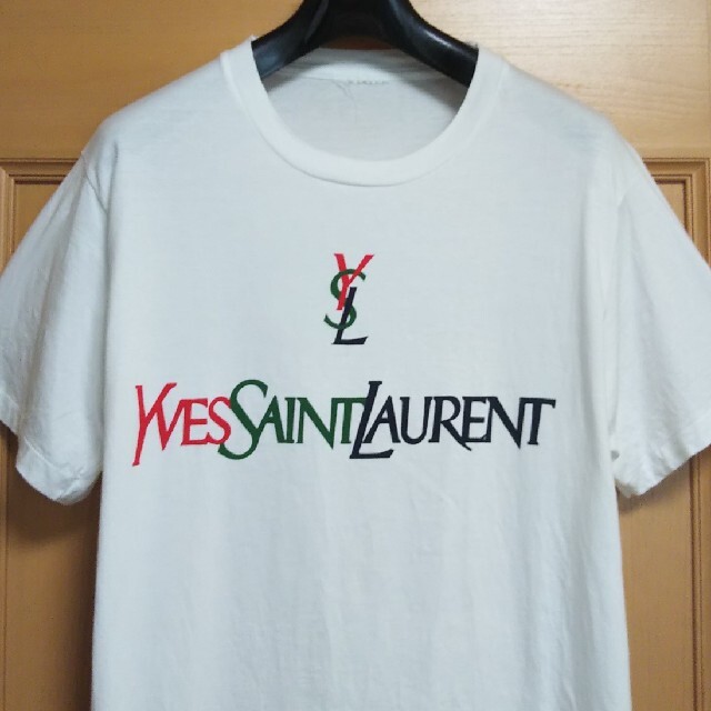 ビンテージ YVES SAINT LAURENT Tシャツ ビッグロゴ