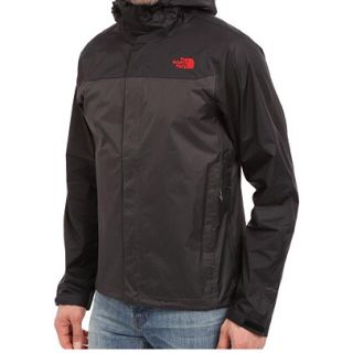 ザノースフェイス(THE NORTH FACE)の★海外限定ノースフェイスマウンテンパーカー黒グレー赤M★ウインドブレーカー★(マウンテンパーカー)