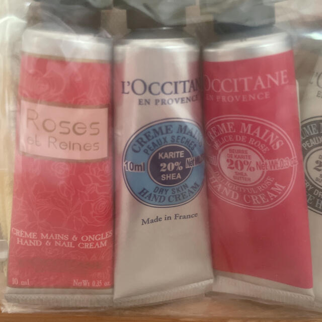 L'OCCITANE(ロクシタン)のロクシタン　ハンドクリーム6点セット(ミニポーチ付き) コスメ/美容のボディケア(ハンドクリーム)の商品写真