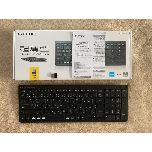 ELECOM(エレコム)のELECOM TK-FDP099TBK 超薄型キーボード 無線式 スマホ/家電/カメラのPC/タブレット(PC周辺機器)の商品写真