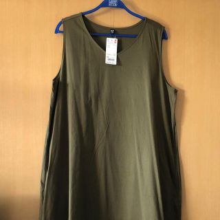 ユニクロ(UNIQLO)のユニクロ　マーセライズコットンAライン　ロングワンピース(ロングワンピース/マキシワンピース)