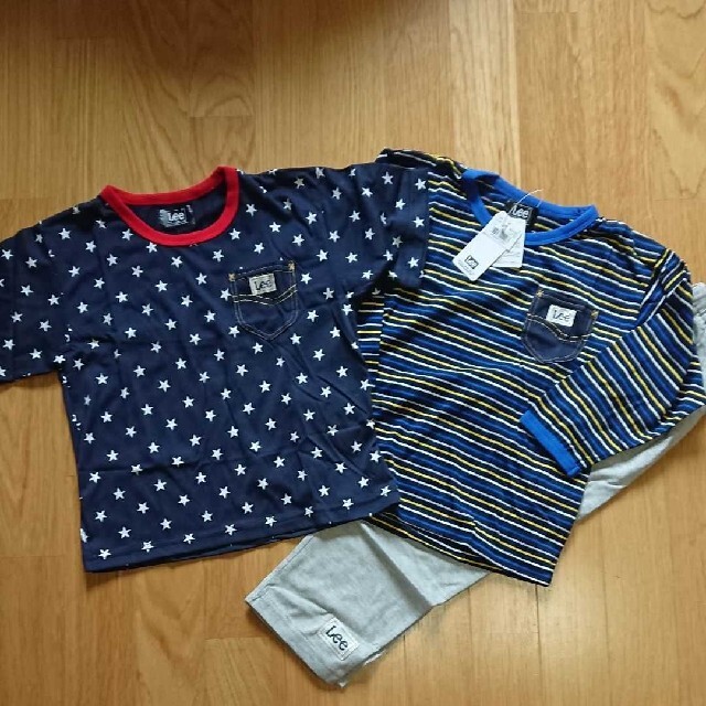 Lee(リー)の【新品】Lee パジャマ 110 ３点セット キッズ/ベビー/マタニティのキッズ服男の子用(90cm~)(パジャマ)の商品写真