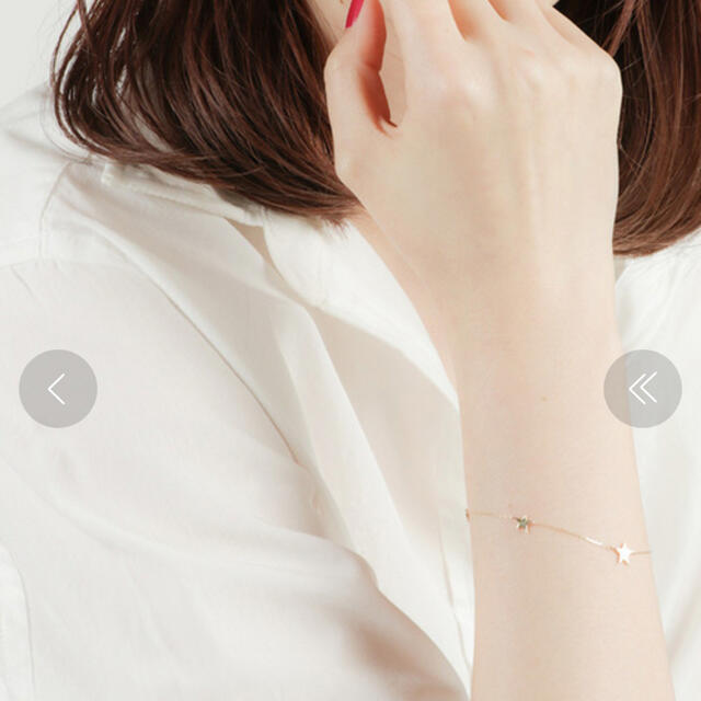 ete(エテ)のete K10YGブレスレットスター レディースのアクセサリー(ブレスレット/バングル)の商品写真