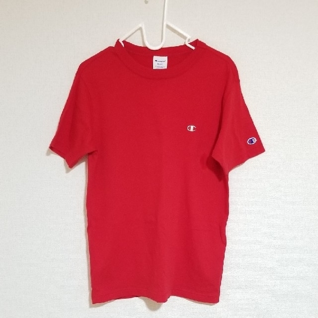 Champion(チャンピオン)の《Champion》赤　Tシャツ レディースのトップス(Tシャツ(半袖/袖なし))の商品写真