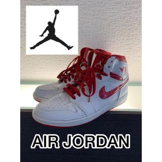 ナイキ(NIKE)の【レア】AIR JORDAN1 スニーカー　レッド(スニーカー)