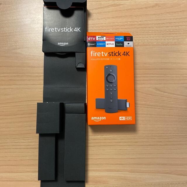 【箱付き】Amazon fire tv stick 4K  付属品完備 スマホ/家電/カメラのテレビ/映像機器(その他)の商品写真