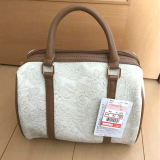 シマムラ(しまむら)のダフ子様専用　しまむら　レースオシボストン　ボストンバッグ　ハンドバッグ(ボストンバッグ)