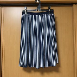 ユニクロ(UNIQLO)のストライプスカート(ひざ丈スカート)