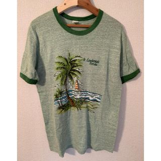 ヘインズ(Hanes)の70年代　オレンジタグ　Hanes ヘインズ　Tシャツ　MADE IN USA(Tシャツ/カットソー(半袖/袖なし))