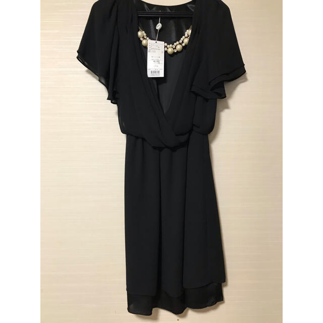 salire(サリア)のワンピースMサイズ(ブラック) レディースのフォーマル/ドレス(ミディアムドレス)の商品写真