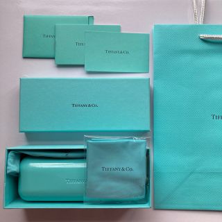 ティファニー(Tiffany & Co.)のティファニー　メガネケース　メガネ拭き　クロス　箱　紙袋　一式セット　美品(サングラス/メガネ)