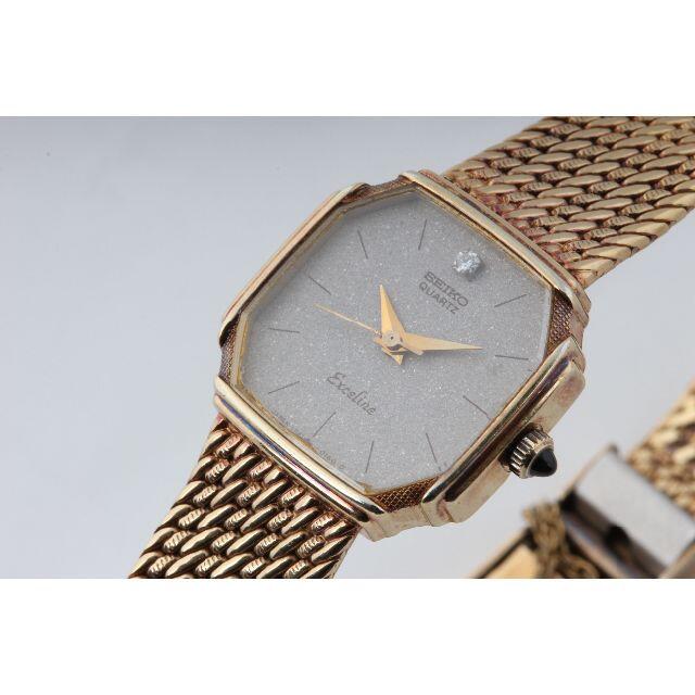 SEIKO(セイコー)のセイコー　エクセリーヌ　1Pダイヤ　1221-5080　稼働品（H00160） レディースのファッション小物(腕時計)の商品写真